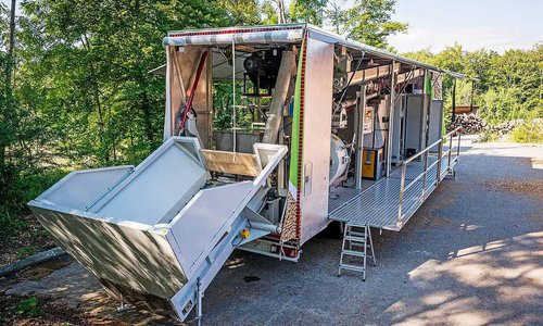 Die mobile Pelletfabrik Proxiflex.